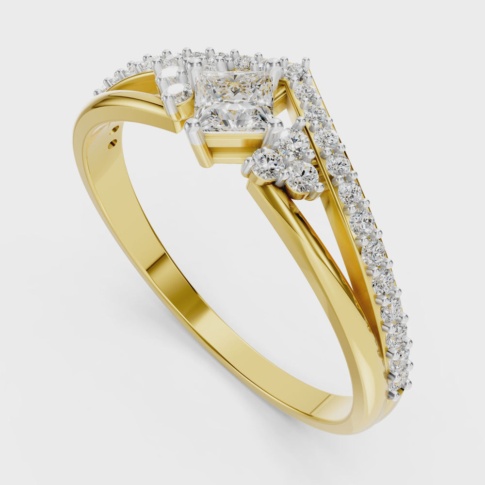 Regal Crown Princess Diamond Ring