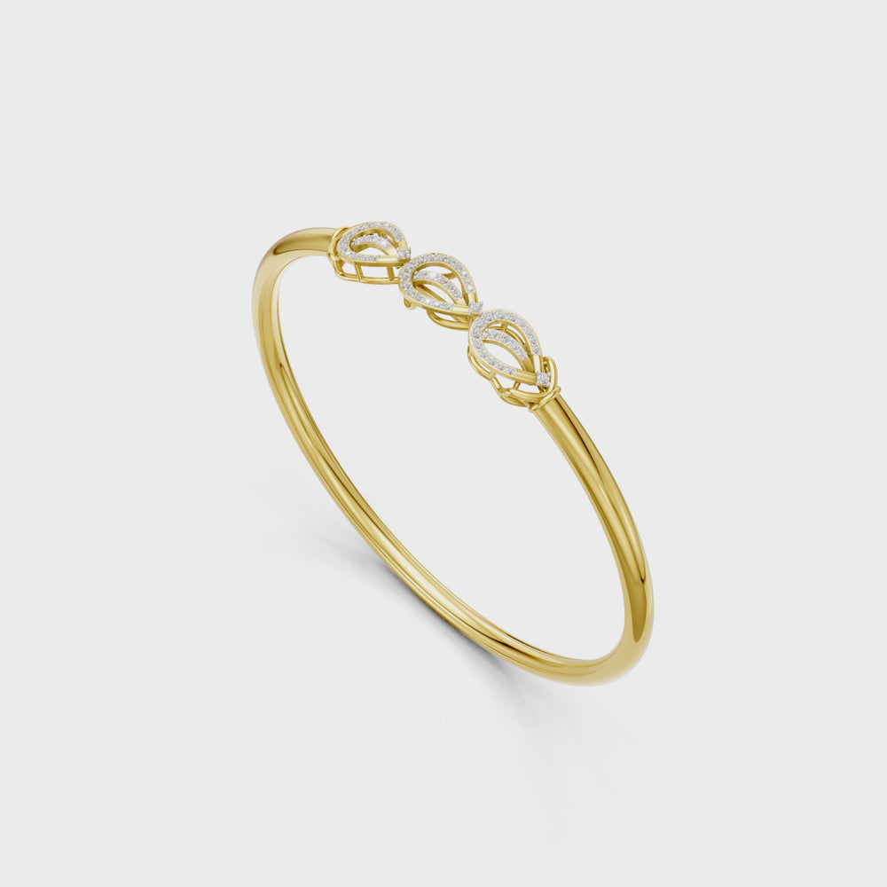 Triple Aura Diamond Bangle