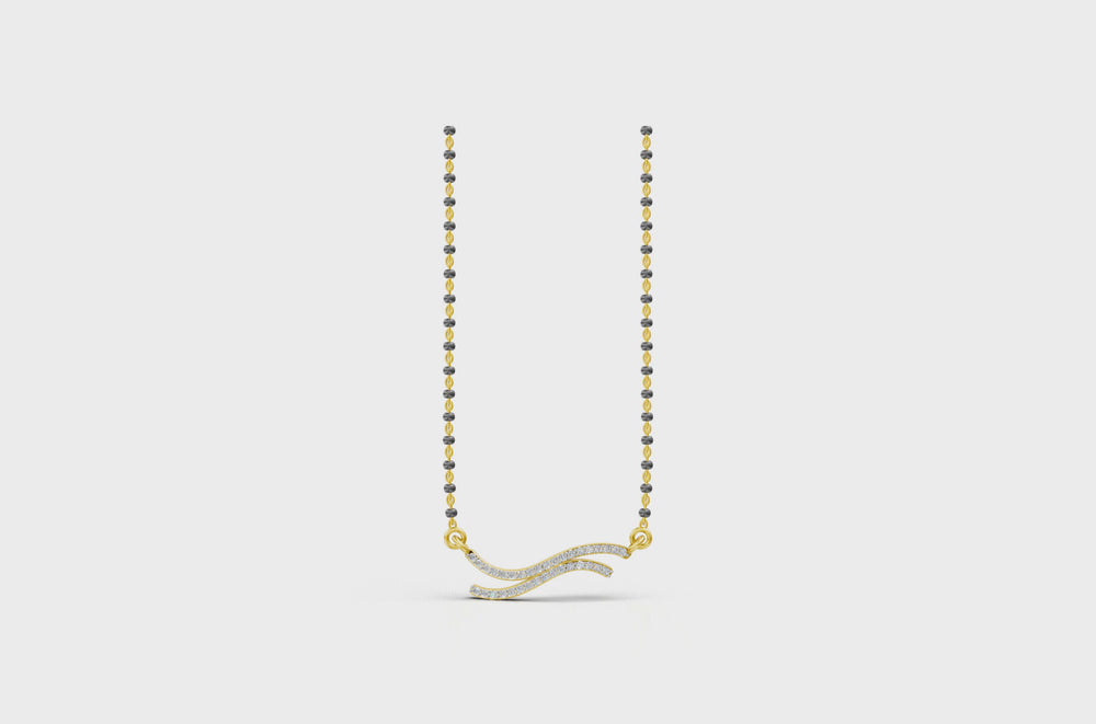 Eternal Waves Diamond Mangalsutra