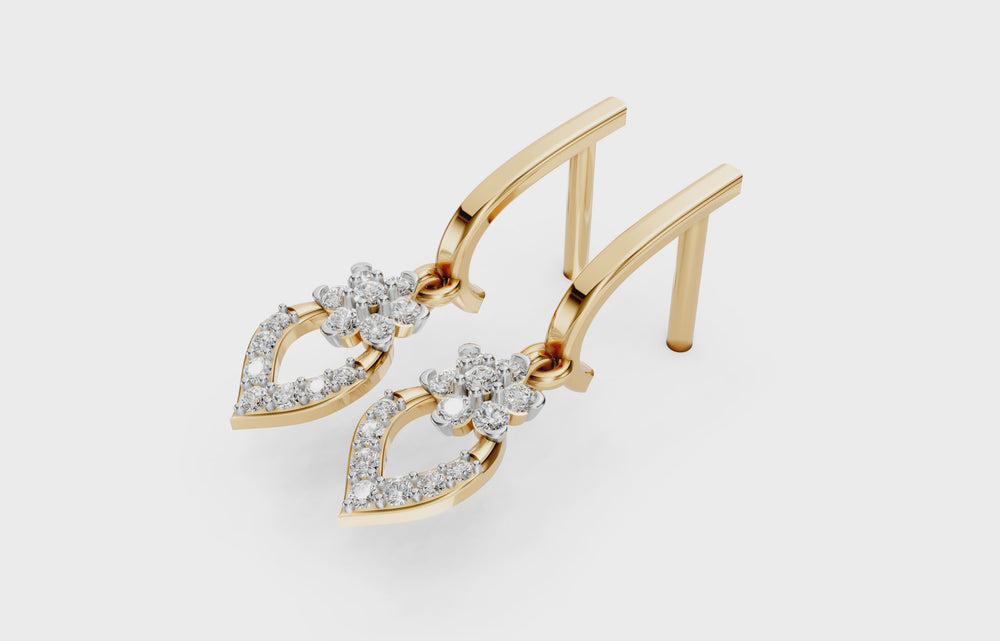 Blooming Marquise Diamond Drops