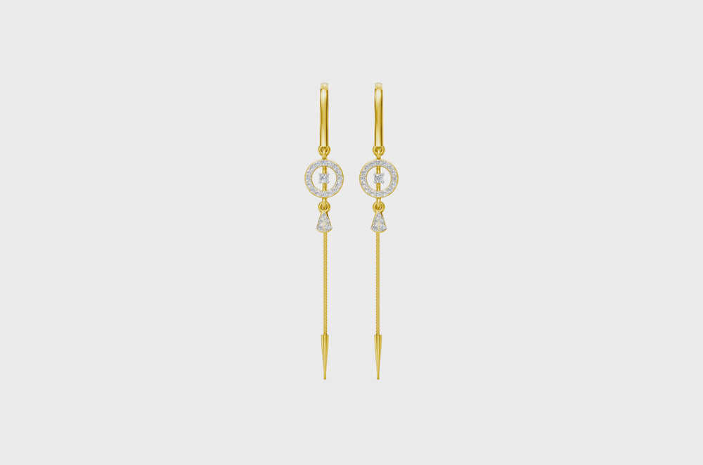 Eternal Orbit Diamond Sui Dhaga Earrings