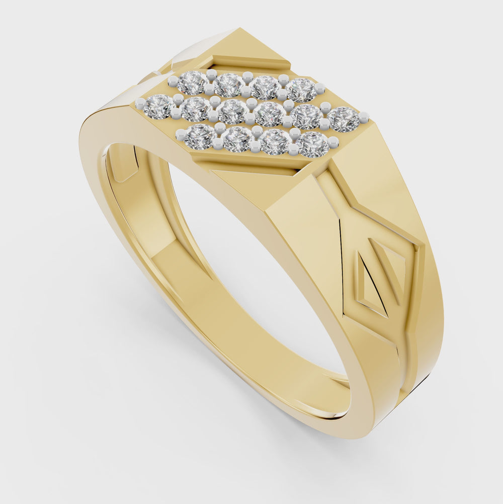 Royal Matrix Diamond Gents Ring