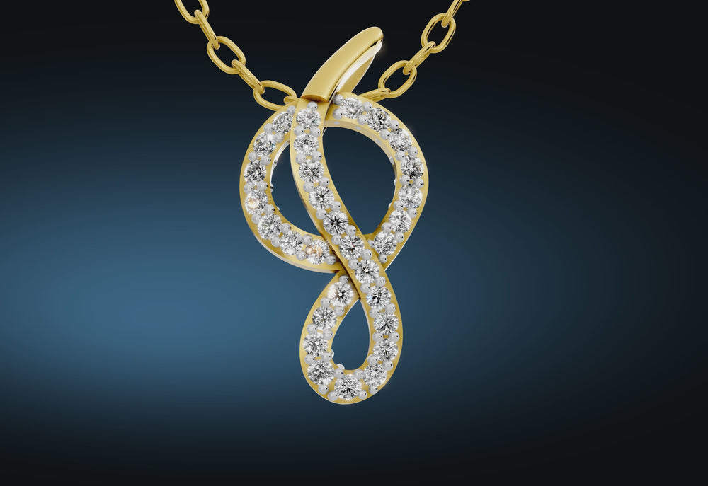 Infinity Spark Diamond Pendant