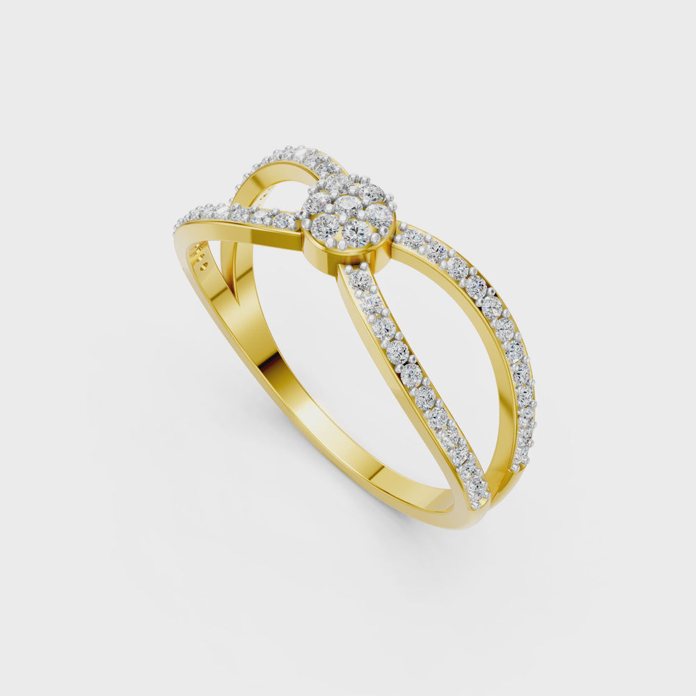 Infinity Blossom Diamond Ring
