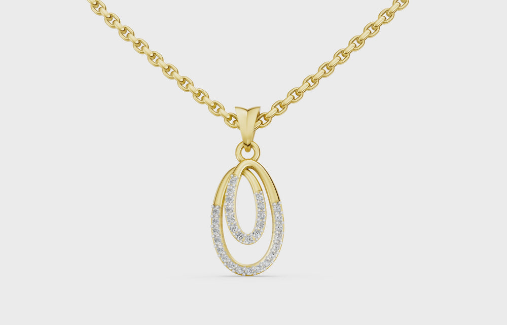 Infinity Aura Diamond Pendant