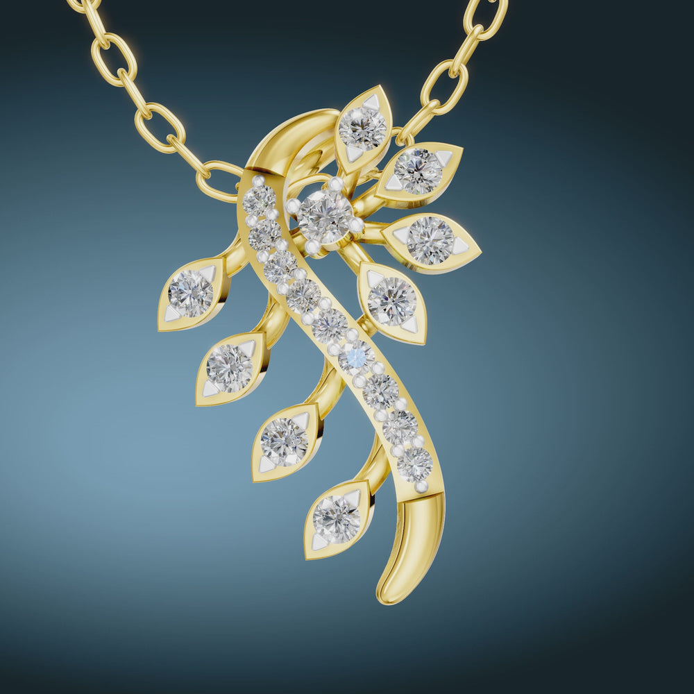 Royal Vine Diamond Pendant