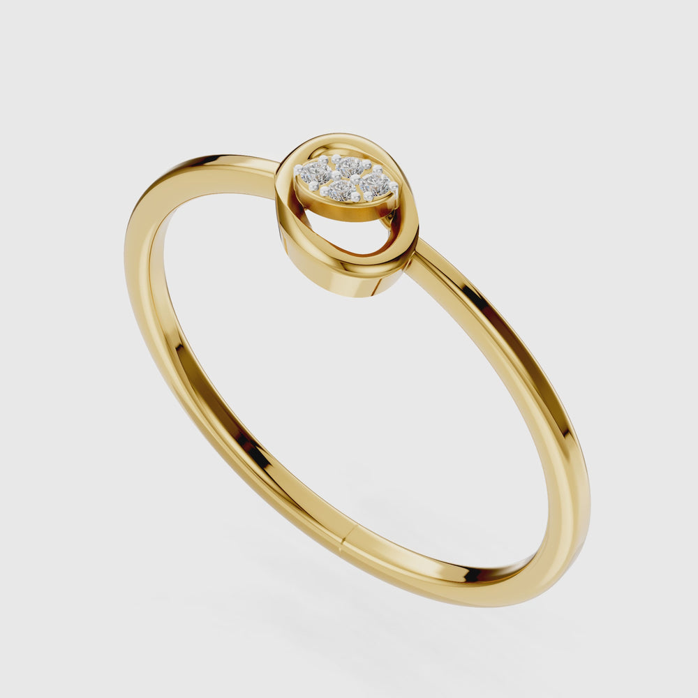 Infinity Bloom Diamond Ring
