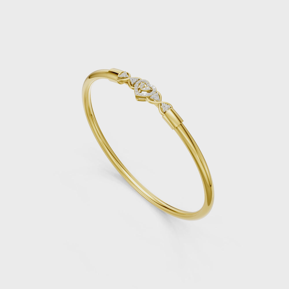 Eternal Heart Diamond Bangle