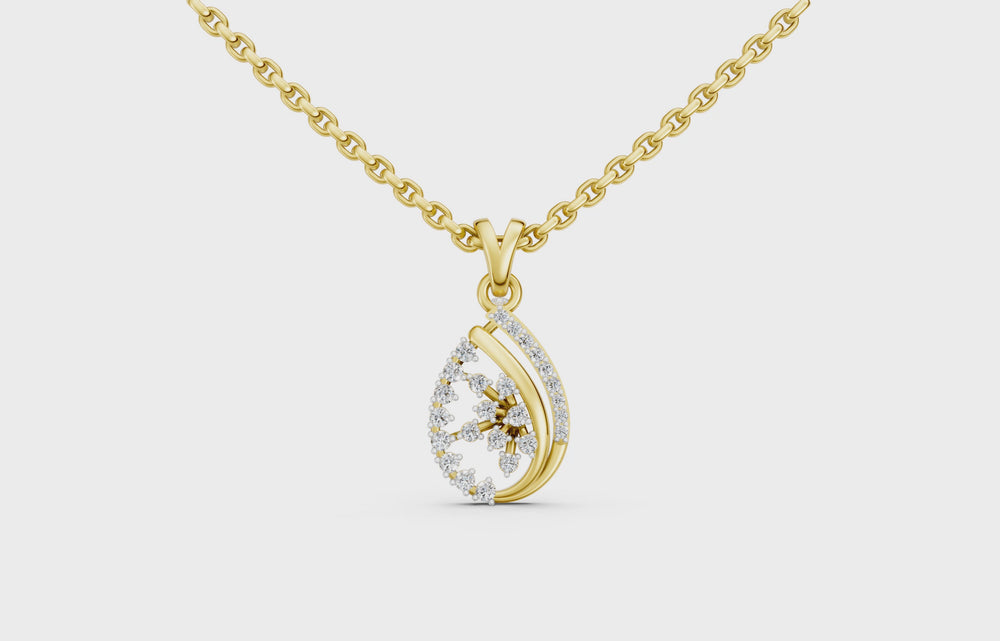 Celestial Bloom Diamond Pendant