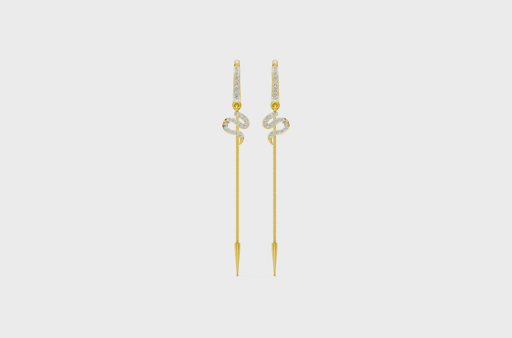Infinity Grace Diamond Sui Dhaga Earrings