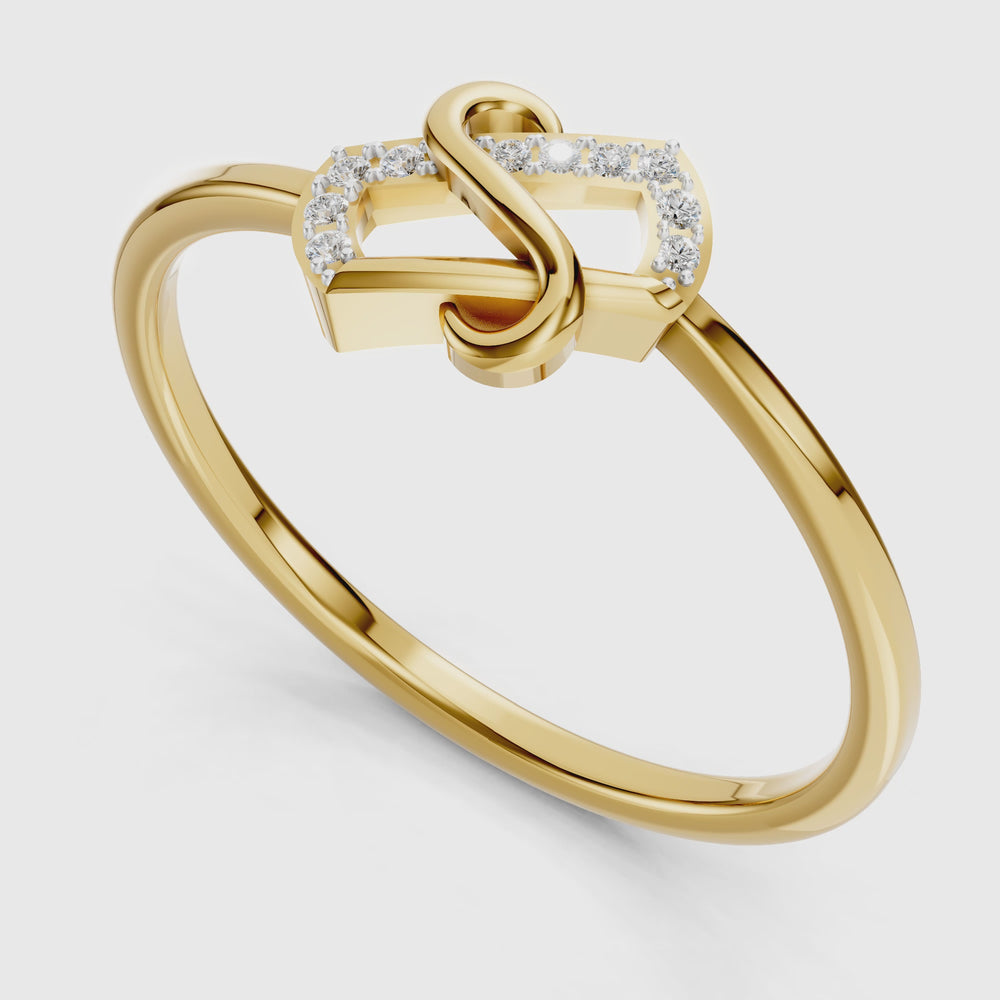 Eternal Knot Diamond Ring