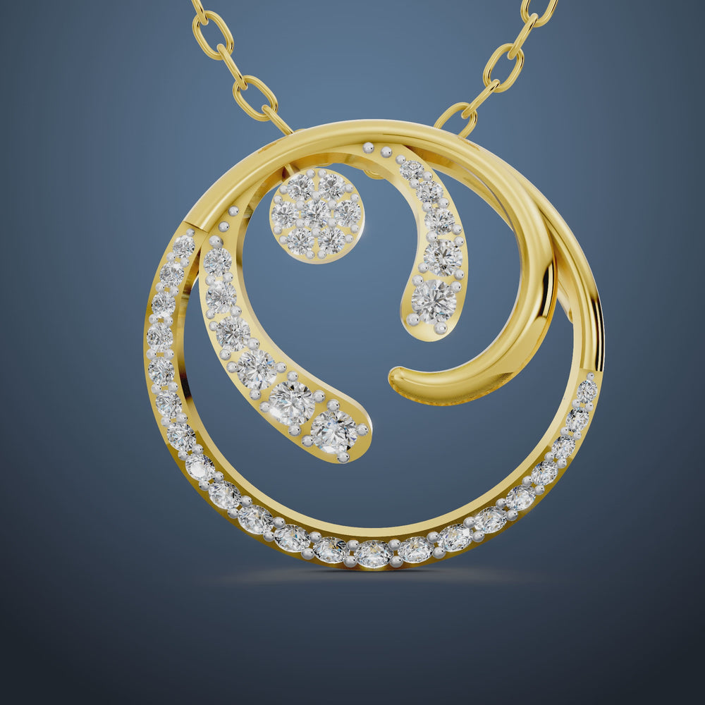 Eternal Swirl Diamond Pendant