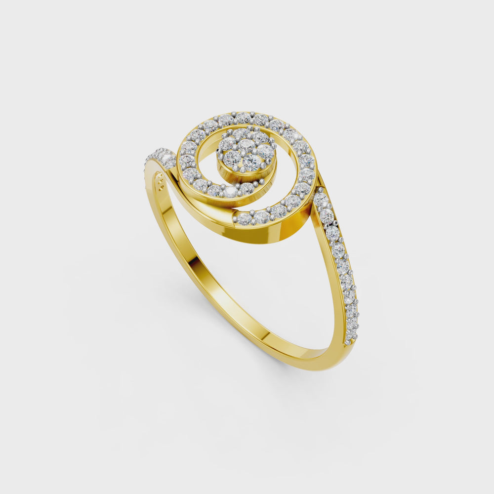 Eternal Spiral Diamond Ring
