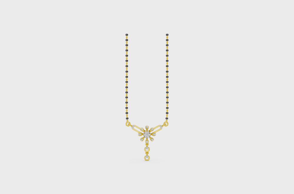 Fluttering Bloom Diamond Mangalsutra