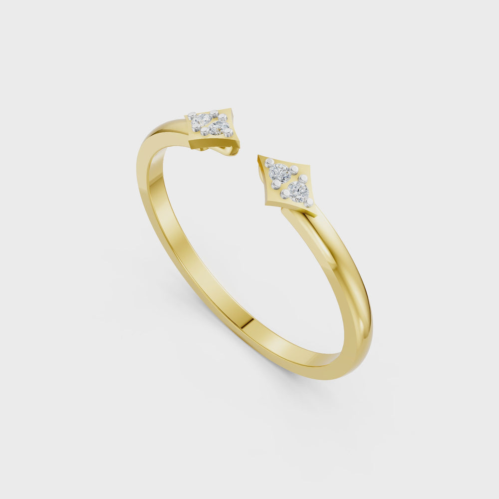 Twin Spark Harmony Ring