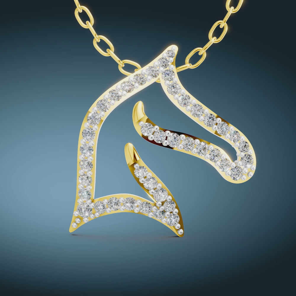 Royal Ribbon Diamond Pendant