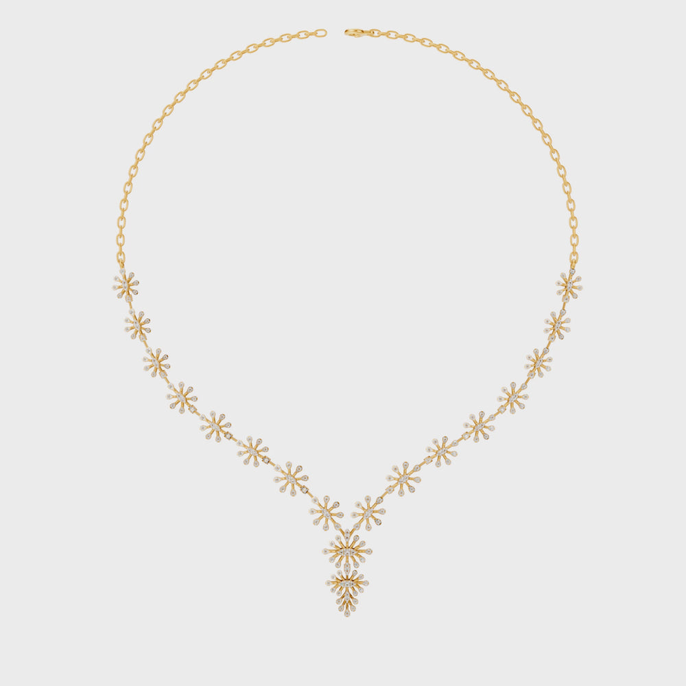 Celestial Bloom Diamond Necklace
