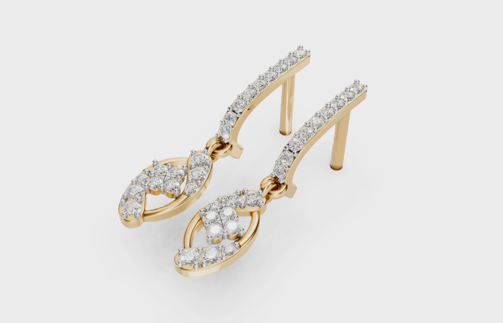 Twisted Bloom Diamond Drops