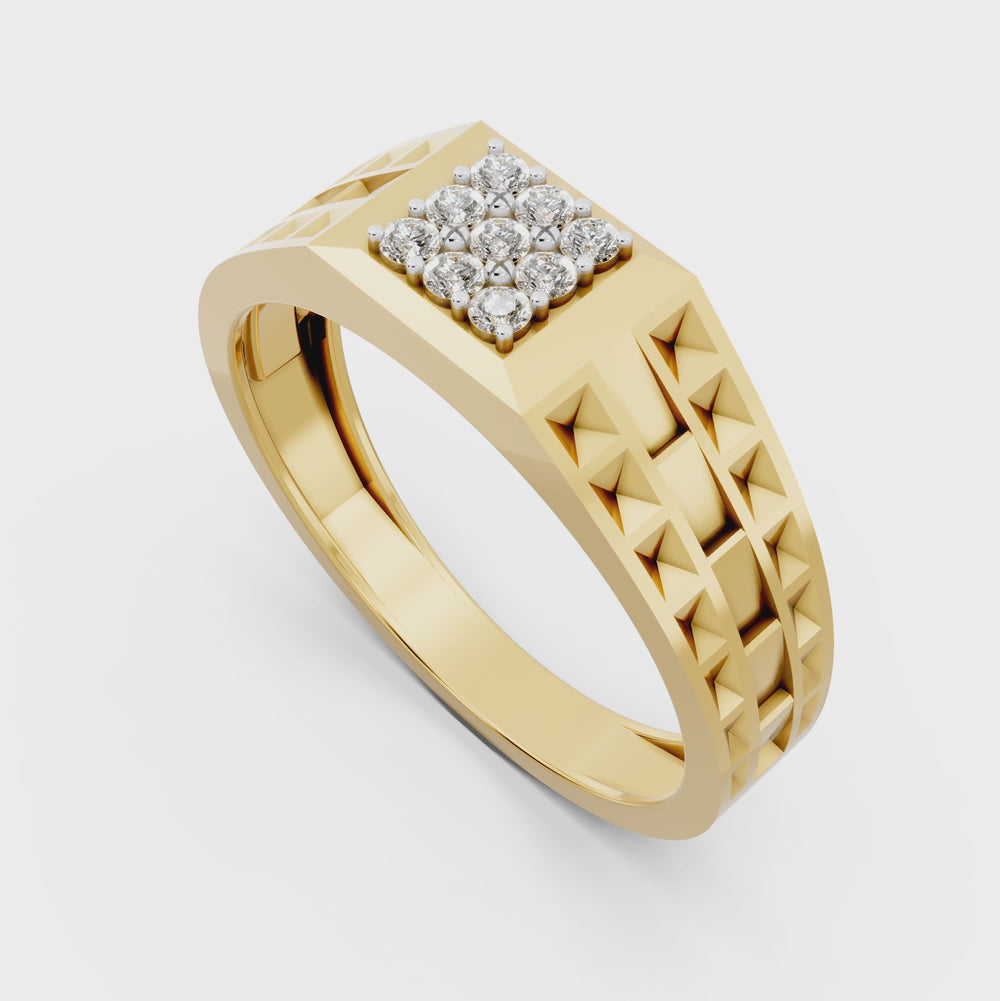 Imperial Matrix Diamond Gents Ring