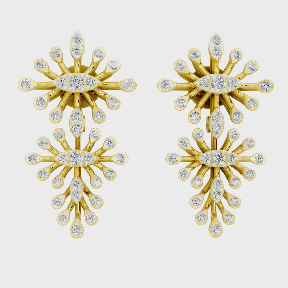 Radiant Sunburst Diamond Drop net