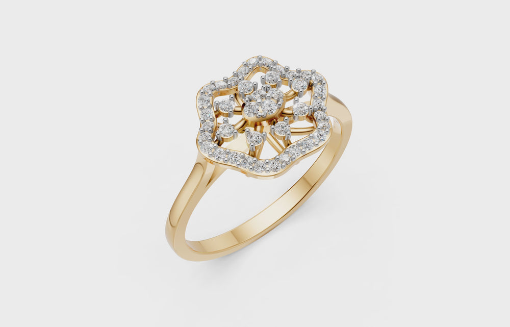 Royal Blossom Diamond Ring