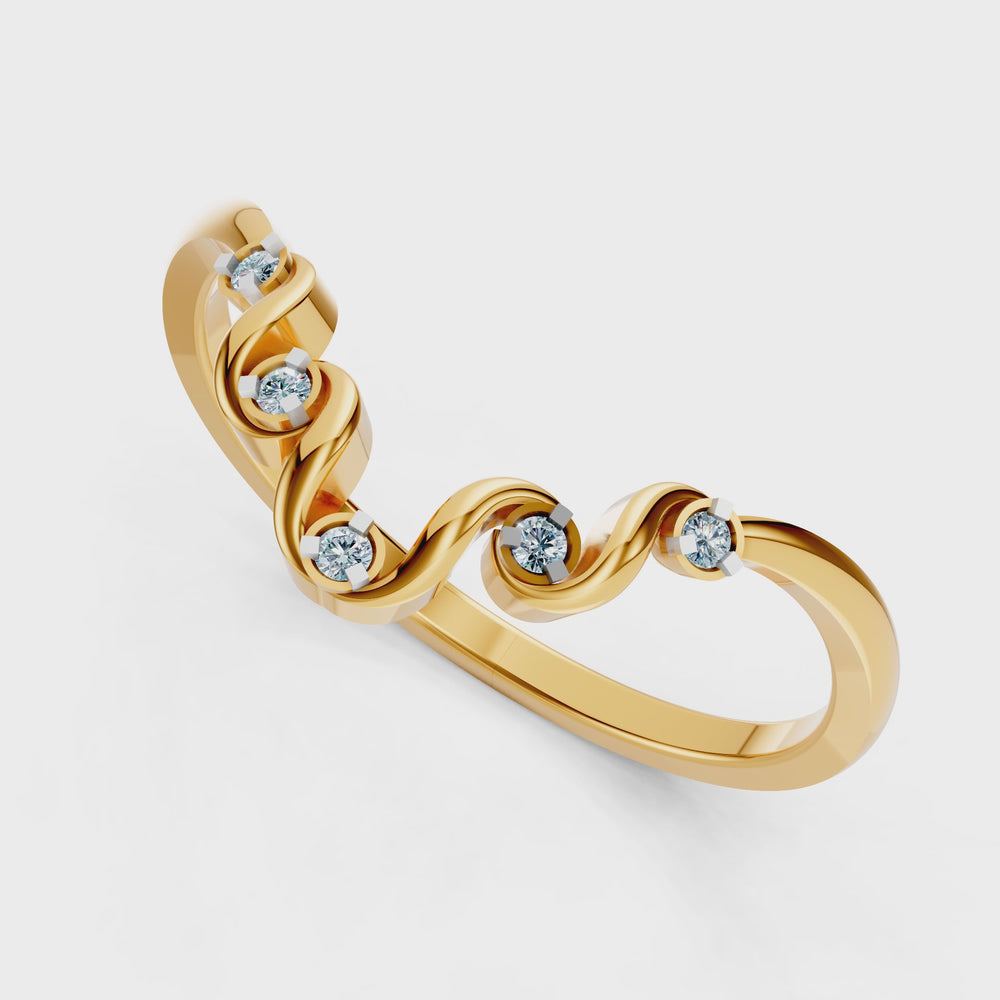 Royal Cascade Diamond Ring