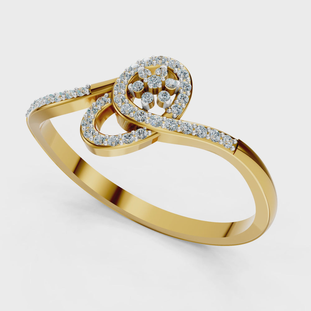 Infinity Rose Diamond Ring