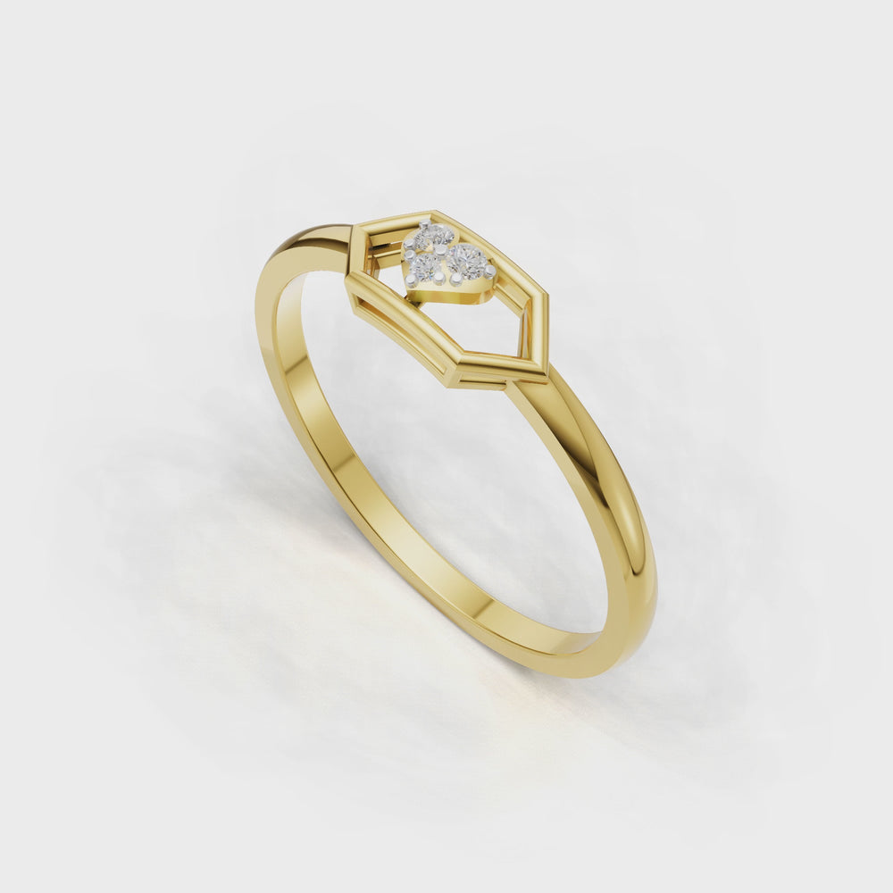 Hexa Bloom Diamond Ring