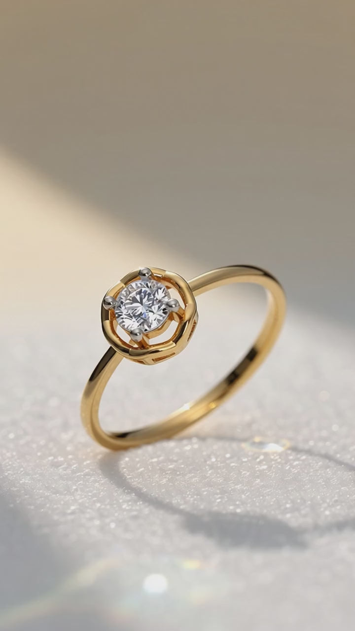Octagon Radiance Diamond Ladies Ring