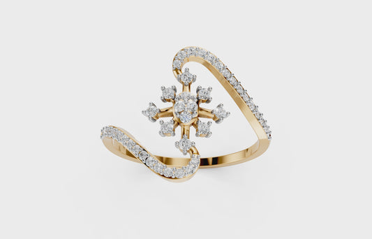 Blooming Heart Diamond Ring