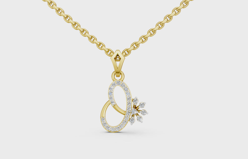 Blossom Infinity Diamond Pendant