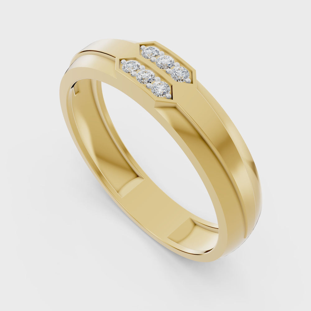 Twin Crest Diamond Ring
