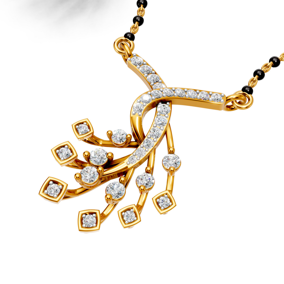 Royal Cascade Diamond Mangalsutra