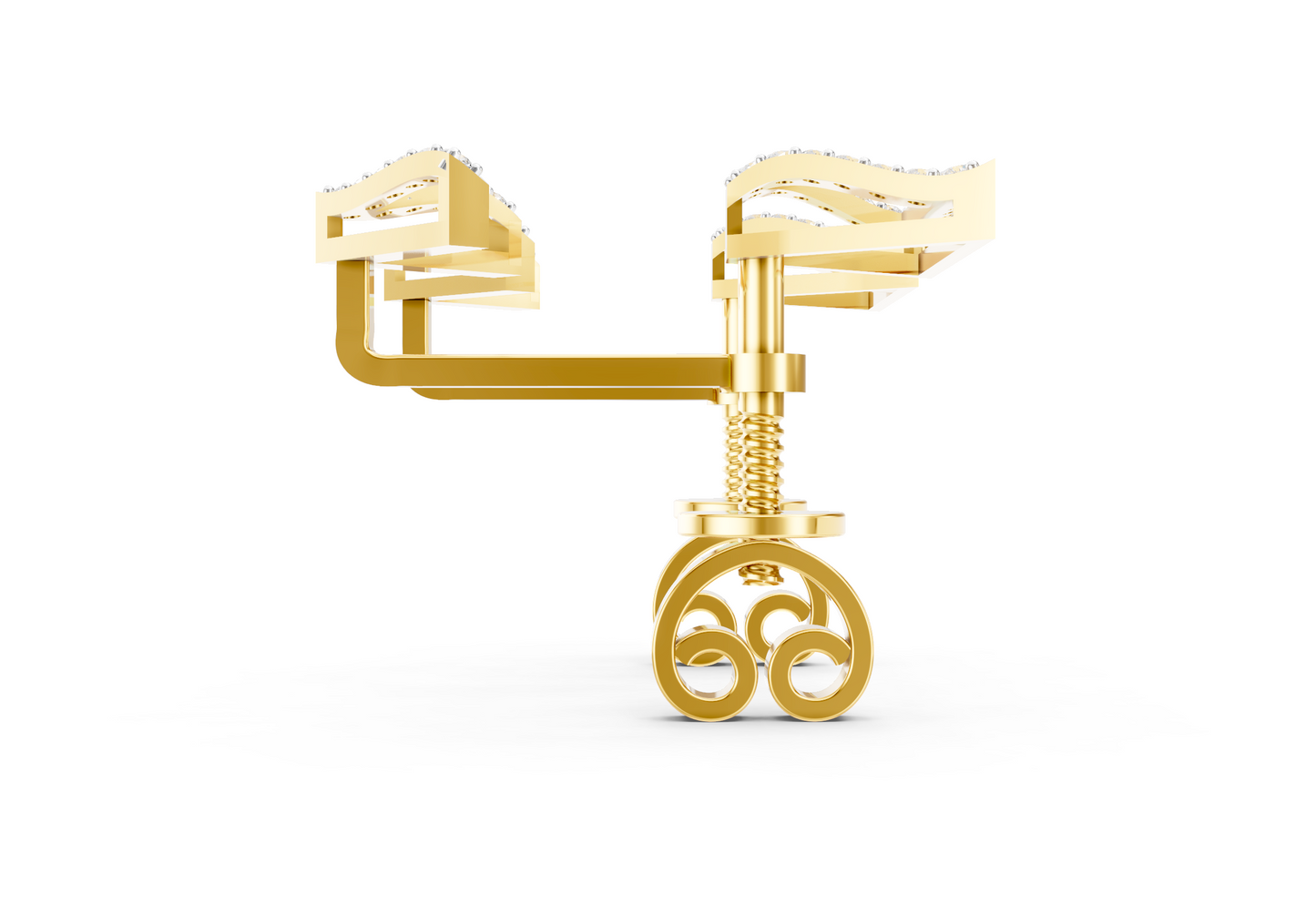 TriEdge Diamond Ear Tops
