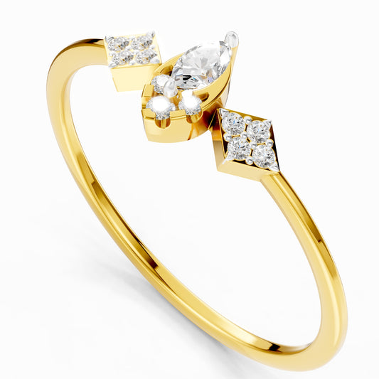 Marquise Bloom Diamond Ring