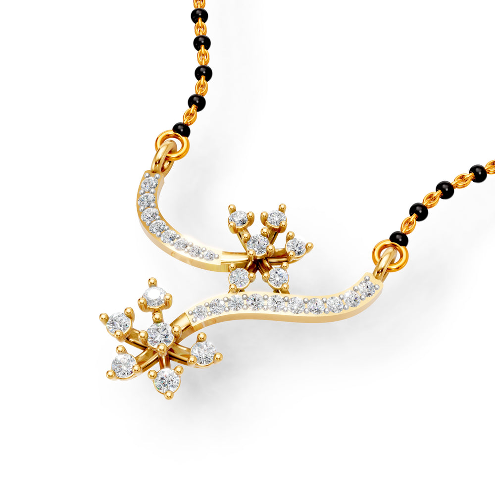 Blossom Cascade Diamond Mangalsutra