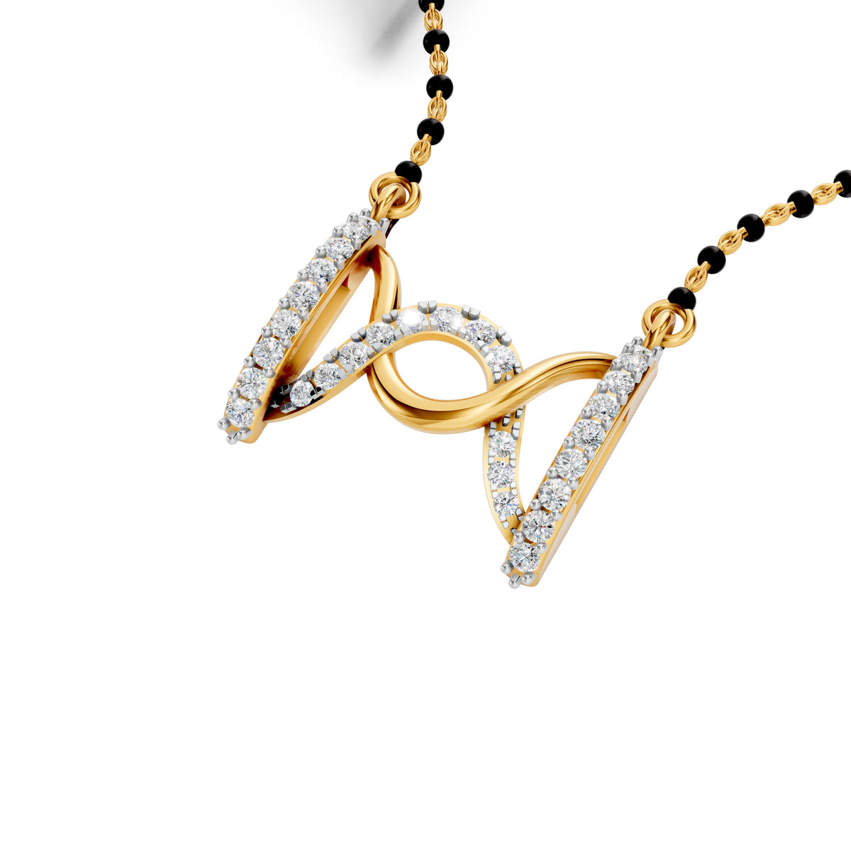 Infinity Wave Diamond Mangalsutra